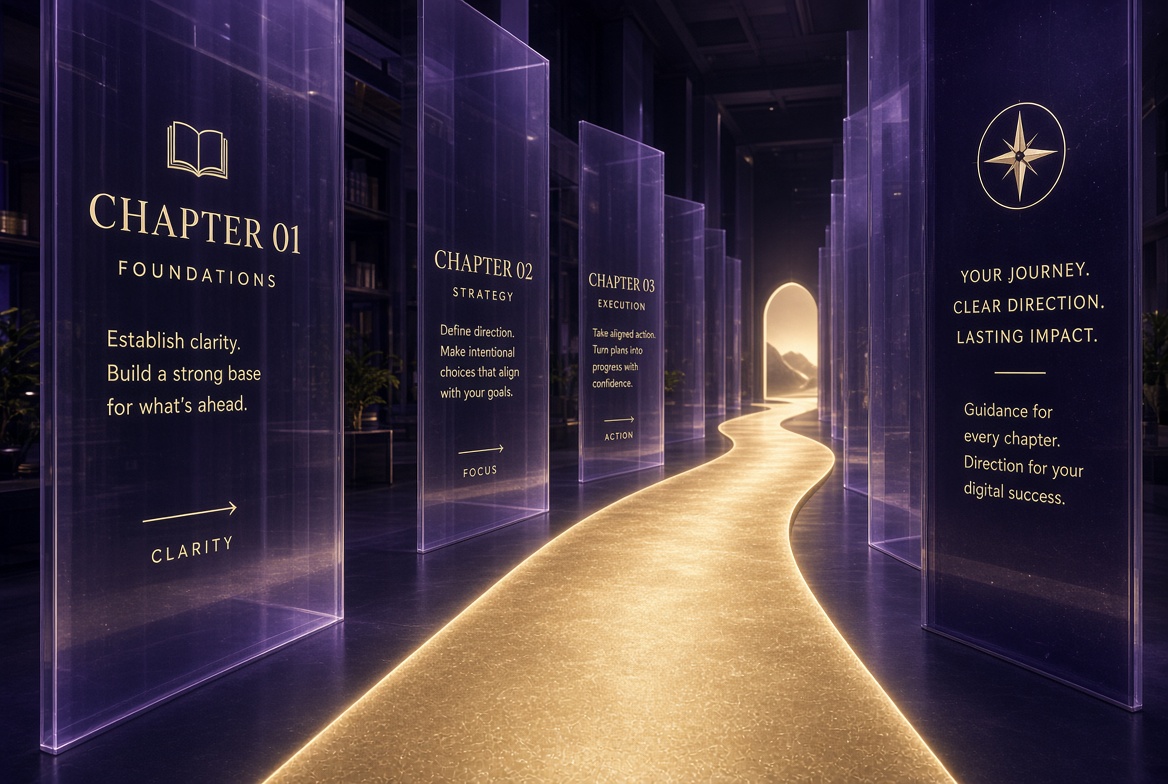 A luminous path through a structured guide for building a website brief